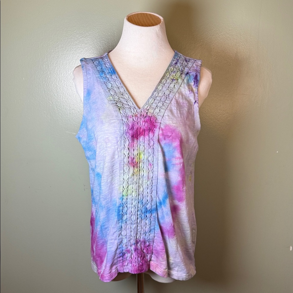 Tye dye Cotton sleeveless Top